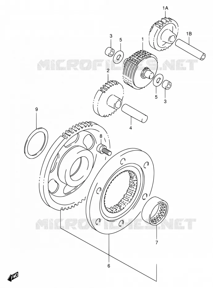 STARTMOTOR CLUTCH Suzuki MOTO 650 DR 1998  DR650SE W/DR650SEU W