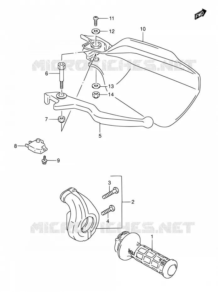 RECHTER HENDEL Suzuki MOTO 650 DR 2003  DR650SE K3 (E03,E28,E33)