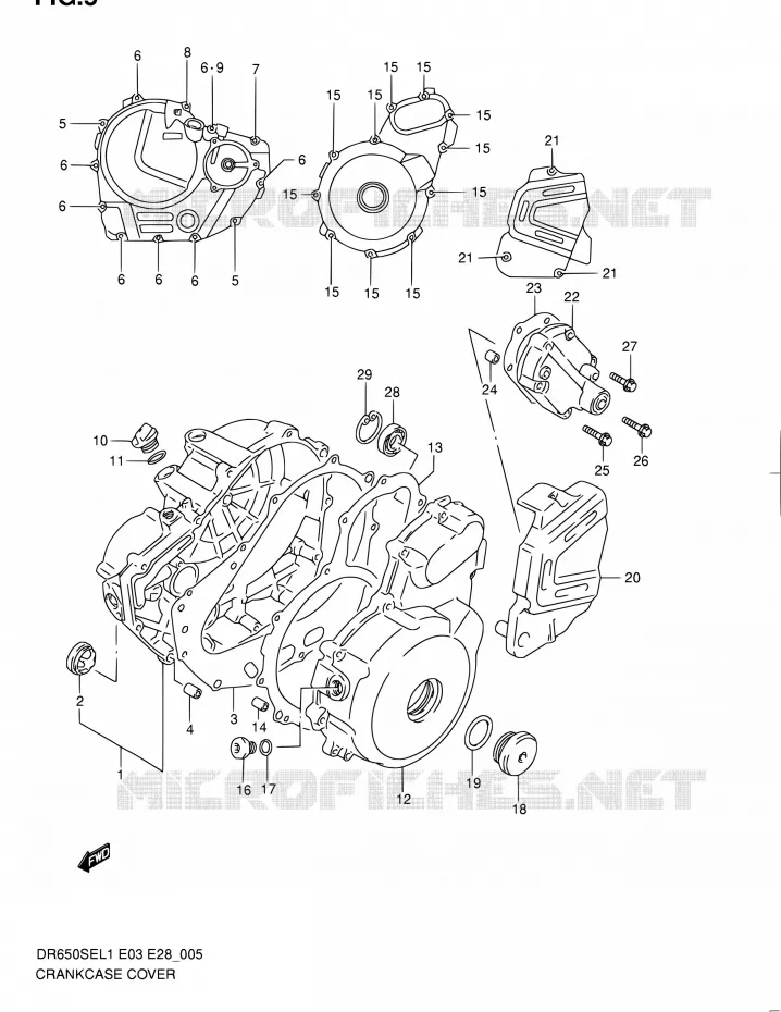 CASING Suzuki MOTO 650 DR 2011  DR650SE L1 (E03,E28,E33)