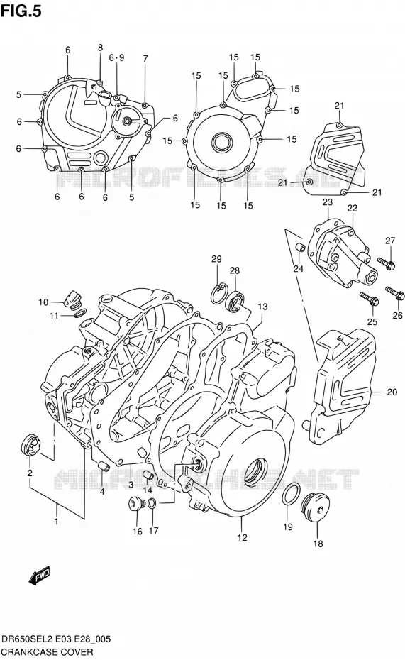 CASING Suzuki MOTO 650 DR 2012  DR650SE L2 (E03,E28,E33)