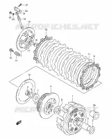 KOPPELING voor Suzuki DR 800 1991