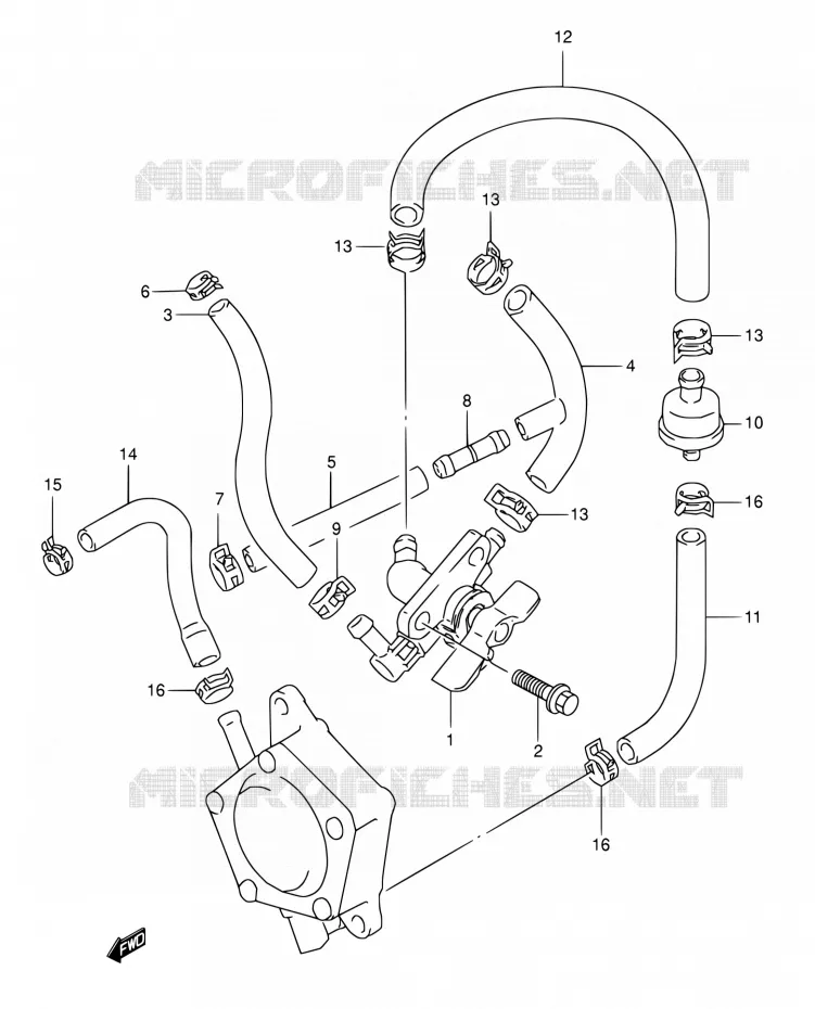 FUEL COCK Suzuki MOTO 800 DR 1992  DR800S N/DR800SU N