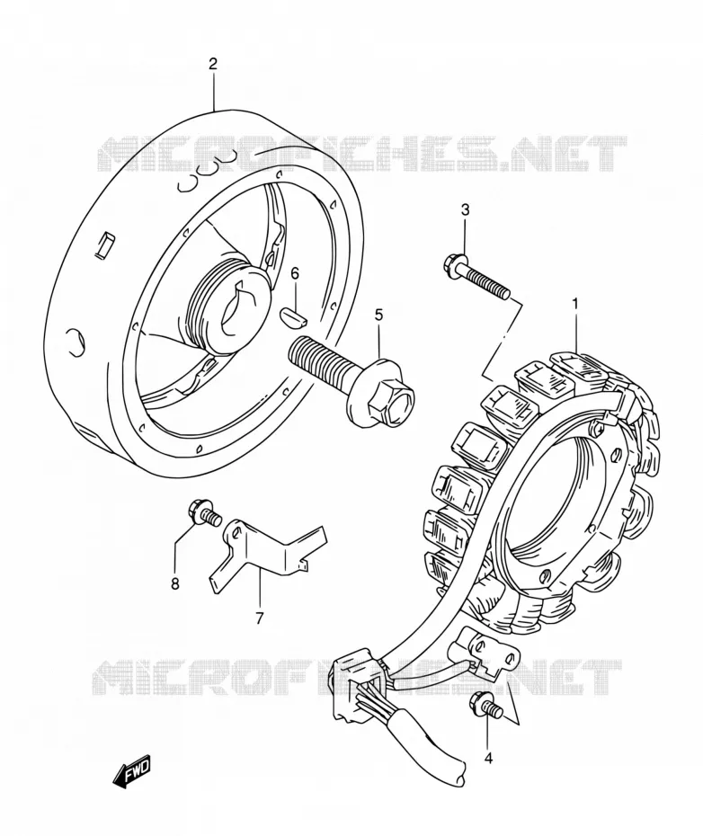 ONTSTEKING Suzuki MOTO 800 DR 1992  DR800S N/DR800SU N