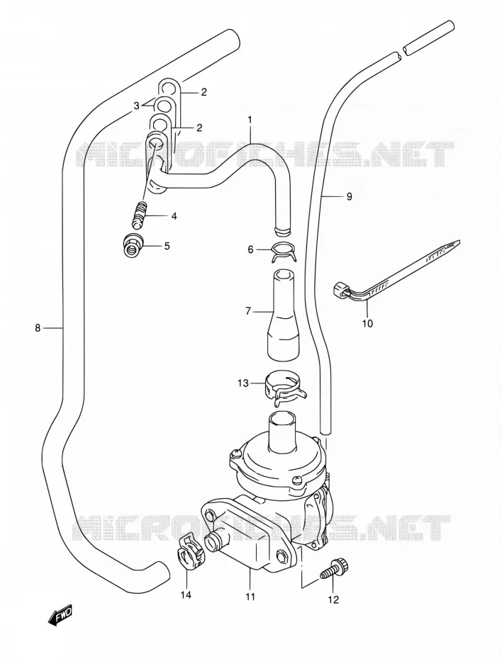 FUEL EVAP SYSTEM (E18,E39) Suzuki MOTO 800 DR 1993  DR800S P/DR800SU P