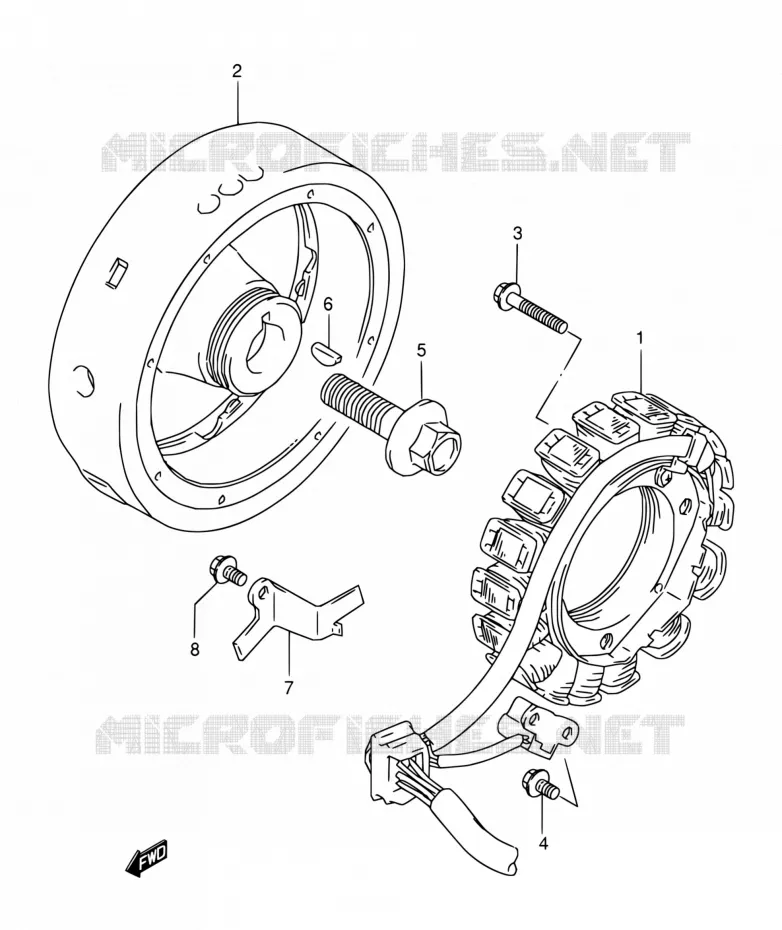 ONTSTEKING Suzuki MOTO 800 DR 1993  DR800S P/DR800SU P