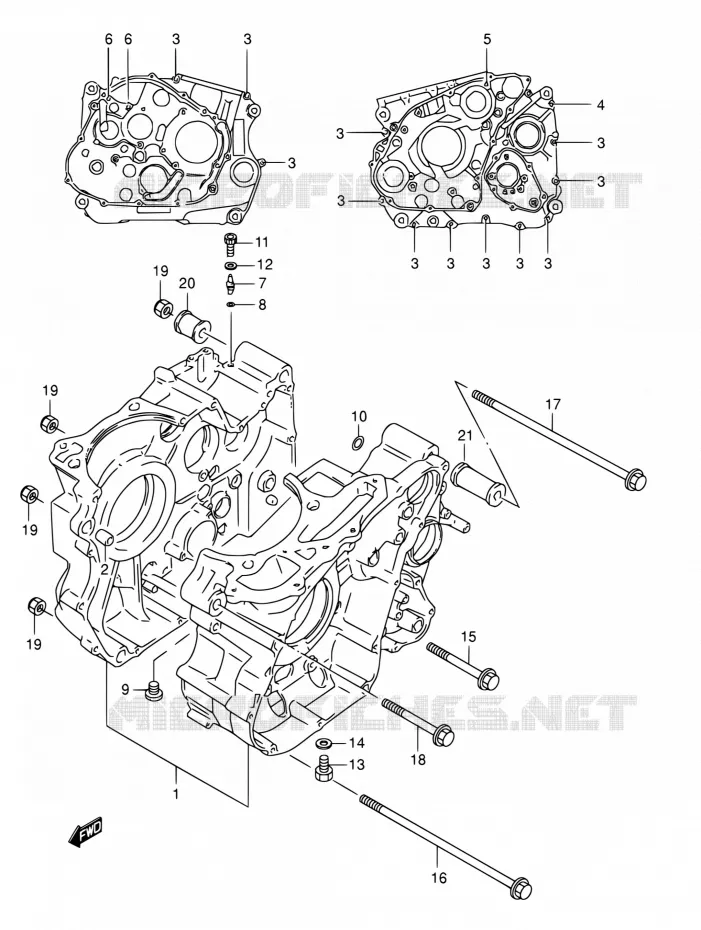 CASING Suzuki MOTO 800 DR 1995  DR800S S/DR800SU S