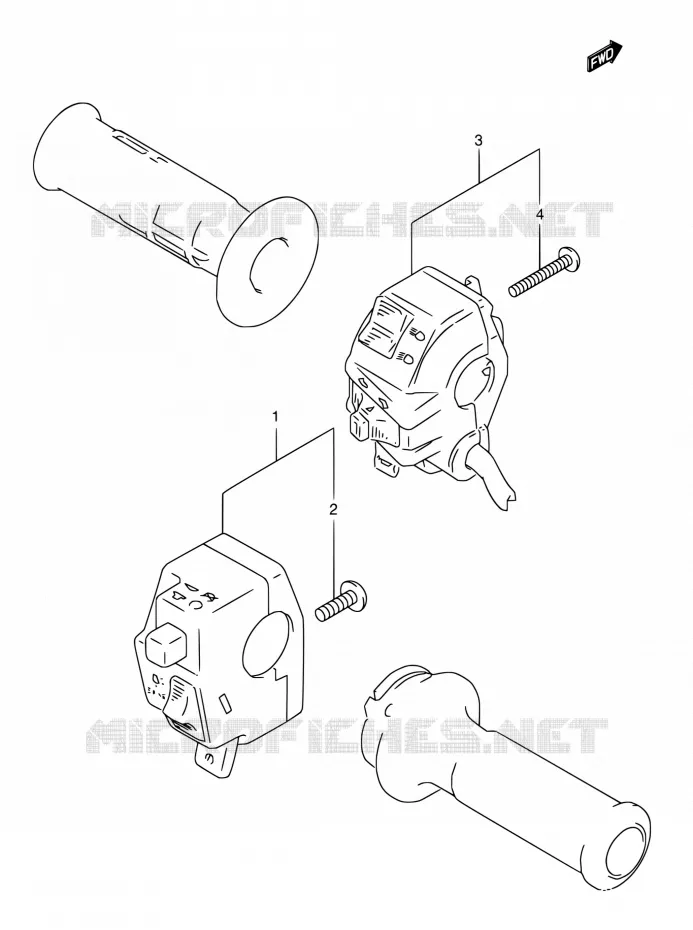 SCHAKELAARS (MODELE T) Suzuki MOTO 800 DR 1996  DR800S T/DR800SU T