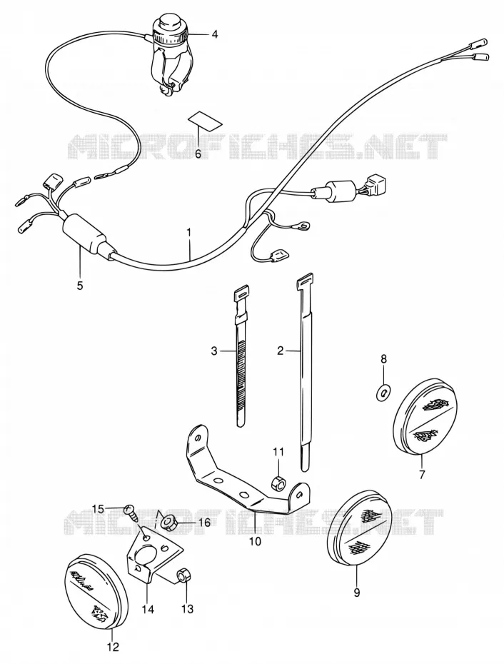 BEDRADING Suzuki MOTO 80 DS 1999  DS80 X (E03,E28,E33)