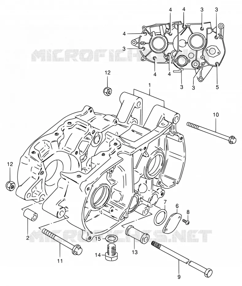 CASING Suzuki MOTO 80 DS 2000  DS80 Y (E03,E28,E33)