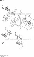 FOOTREST voor Suzuki EN 125 2005