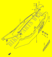 ACHTER KUIP  (MODELE R/S/T) voor Suzuki GS-E 500 1994