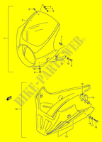 FRONT KUIP (MODELE M/N/P/R/S/T OPTIONNEL) voor Suzuki GS-E 500 1994