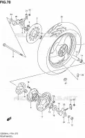 ACHTERWIEL voor Suzuki GS-F 500 2011