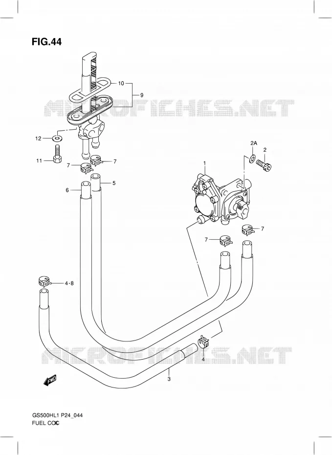 FUEL COCK Suzuki MOTO 500 GS-F 2011  GS500FHL1(P24)