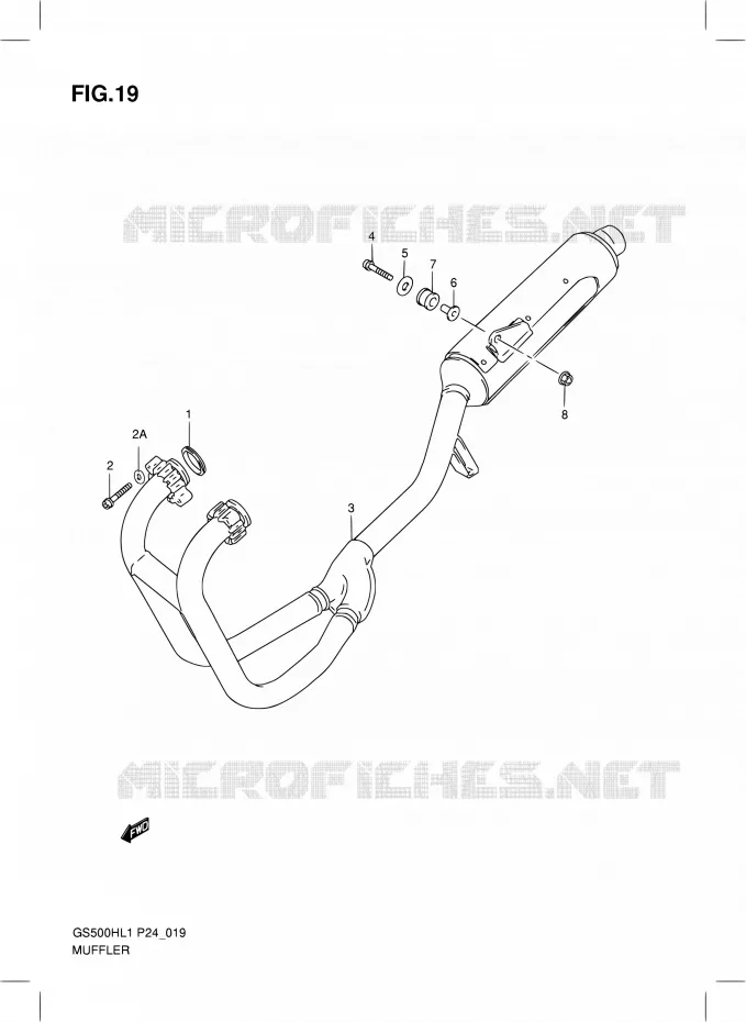 GELUIDDEMPER Suzuki MOTO 500 GS-F 2011  GS500FHL1(P24)