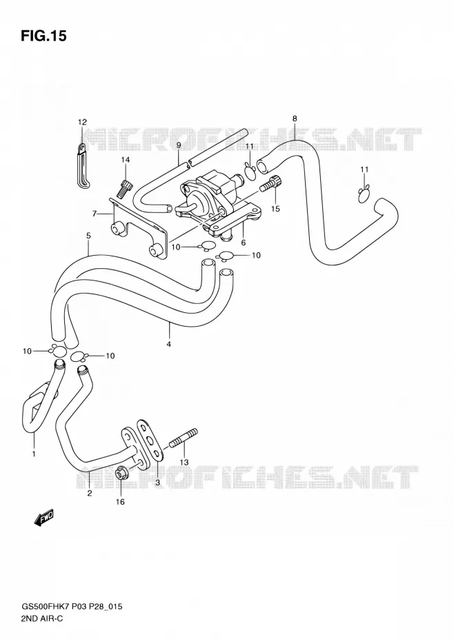 ANTI VERVUILINGS SYSTEM Suzuki MOTO 500 GS-E 2007  GS500H K7/GS500FH K7 (P03,P28,P33,P95)