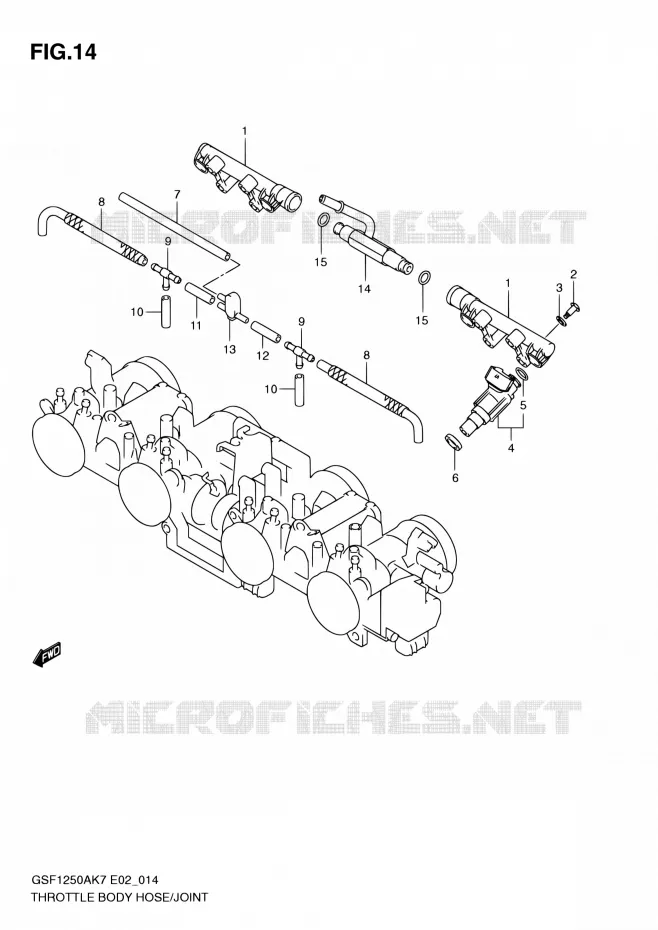 GASKLEPHUIS Suzuki MOTO 1250 BANDIT 2008  GSF1250 K8 (E02,E19,E24,E37)