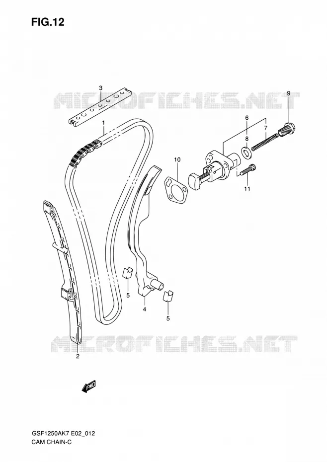 TIMING Suzuki MOTO 1250 BANDIT 2009  GSF1250 K9 (E02,E19,E24,E37)
