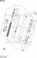 FRONT SCHOKDEMPER (GSF1250SL1 E21) voor Suzuki BANDIT 1250 2011