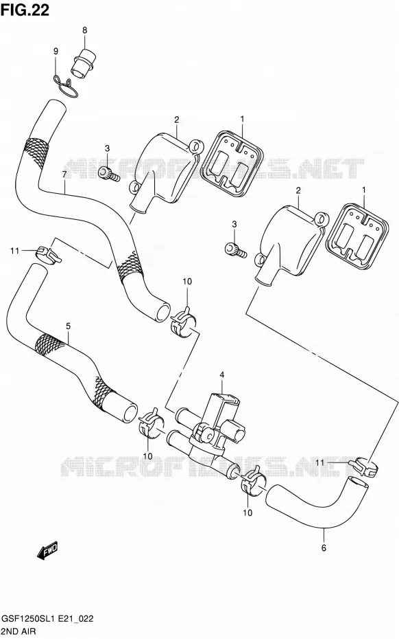ANTI VERVUILINGS SYSTEM Suzuki MOTO 1250 BANDIT 2011  GSF1250SL1(E24)