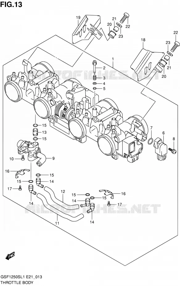 GASKLEPHUIS Suzuki MOTO 1250 BANDIT 2011  GSF1250SL1(E24)