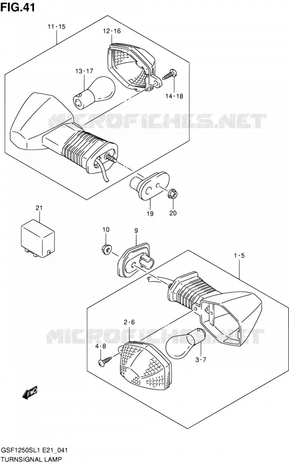INDICATOREN Suzuki MOTO 1250 BANDIT 2011  GSF1250SAL1(E24)