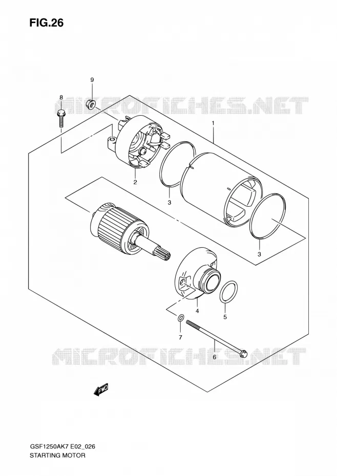STARTMOTOR Suzuki MOTO 1250 BANDIT 2009  GSF1250SAZ K9 (E02,E19,E24,E37)