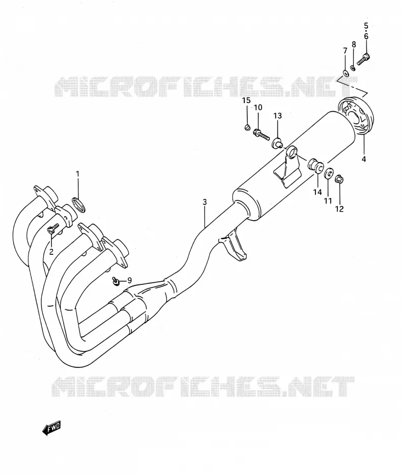 GELUIDDEMPER Suzuki MOTO 400 BANDIT 1991  GSF400 M (E03,E28,E33)