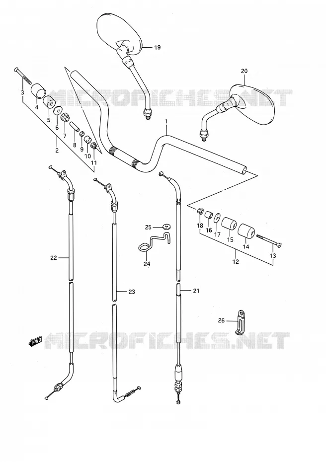 STUUR Suzuki MOTO 400 BANDIT 1992  GSF400 N (E03,E28,E33)
