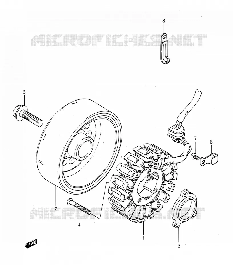 ALTERNATOR Suzuki MOTO 400 BANDIT 1993  GSF400 P (E03,E28,E33)