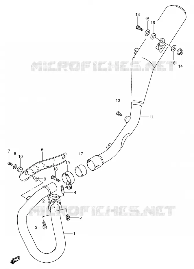 GELUIDDEMPER Suzuki MOTO 400 DR-Z 2000  DR-Z400Y(E3/E28)