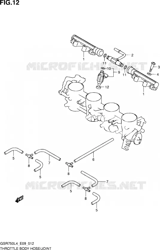 GASKLEPHUIS Suzuki MOTO 750 GSR 2014  GSR750 L4 (E09)