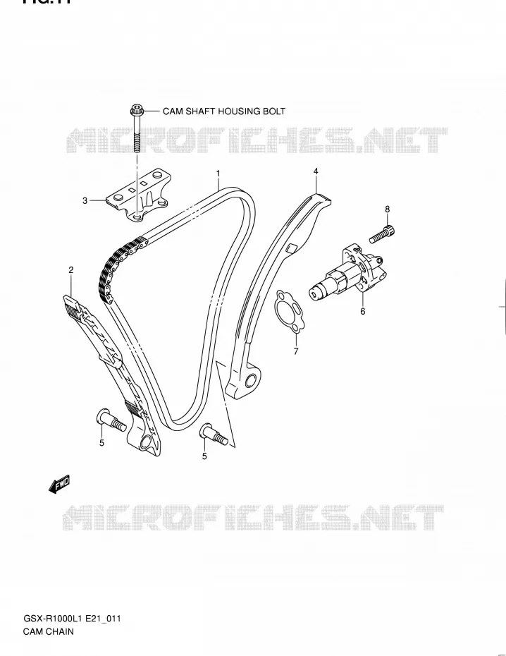 TIMING Suzuki MOTO 1000 GSX-R 2011  GSX-R1000L1(E14)