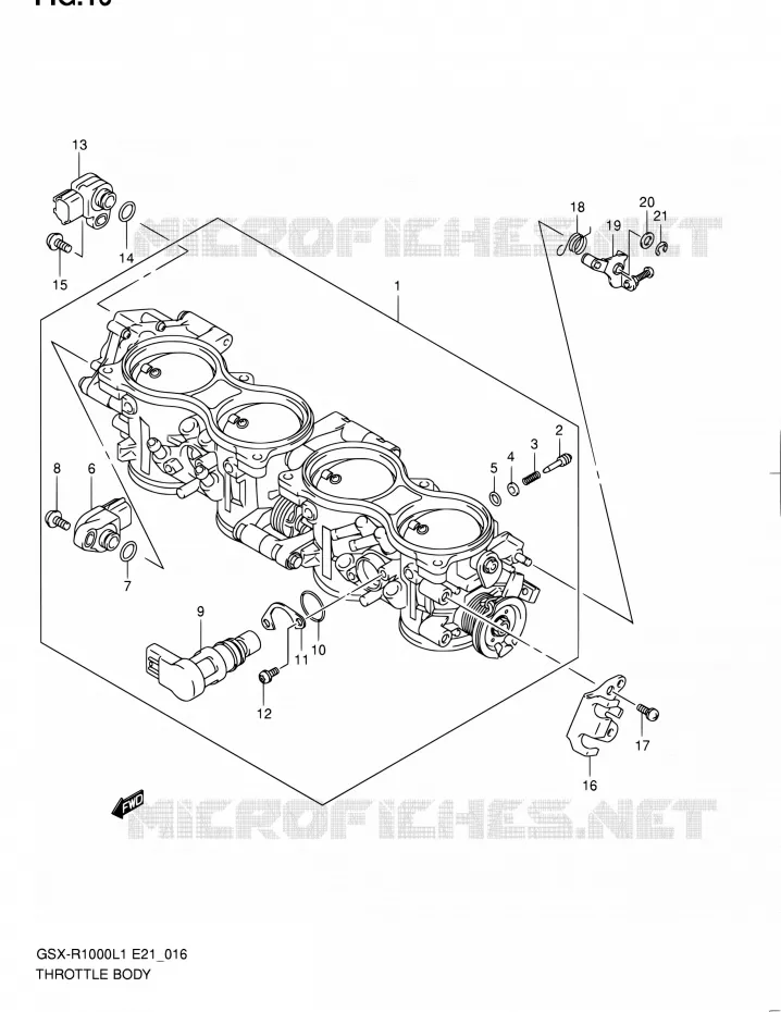 GASKLEPHUIS (GSX-R1000UFL1 E21) Suzuki MOTO 1000 GSX-R 2011  GSX-R1000L1(E51)