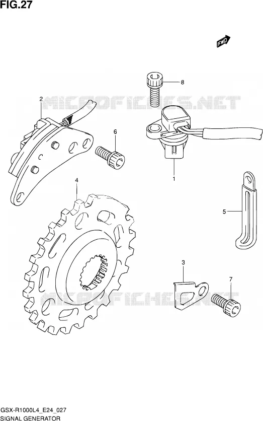 ALTERNATOR Suzuki MOTO 1000 GSX-R 2014  GSX-R1000 L4  (E24)