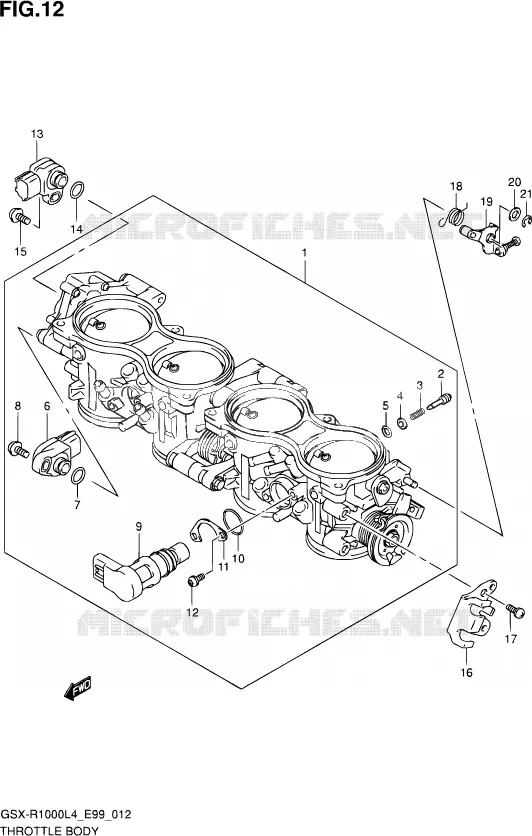GASKLEPHUIS Suzuki MOTO 1000 GSX-R 2014  GSX-R1000 L4  (E99)