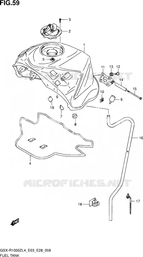 BENZINETANK (GSX-R1000ZL4 E33) Suzuki MOTO 1000 GSX-R 2014  GSX-R1000Z L4 (E03,E28)