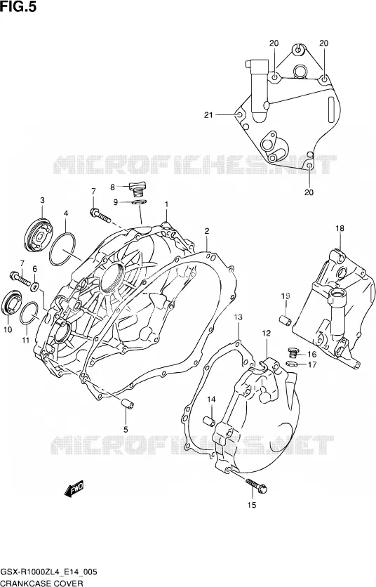 CASING Suzuki MOTO 1000 GSX-R 2014  GSX-R1000Z L4 (E14)