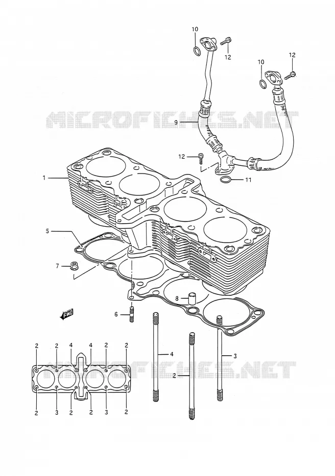 CILINDER Suzuki MOTO 1100 GSX-R 1992  GSX-R1100 N (E03,E28,E33)