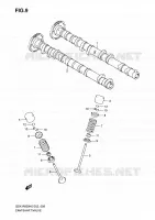 NOKKENAS   VALVES voor Suzuki GSX-R 600 2006