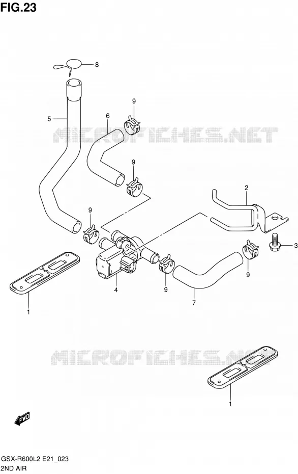 ANTI VERVUILINGS SYSTEM Suzuki MOTO 600 GSX-R 2012  GSX-R600L2(E24)