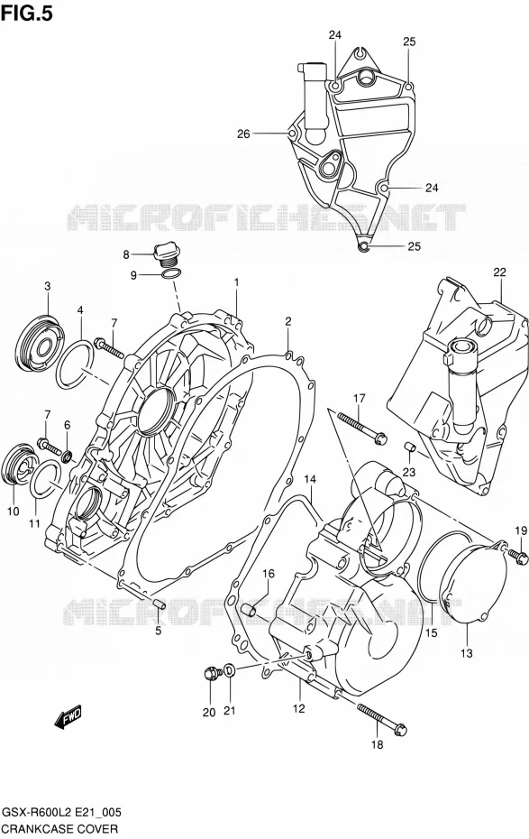 CASING Suzuki MOTO 600 GSX-R 2012  GSX-R600L2(E24)