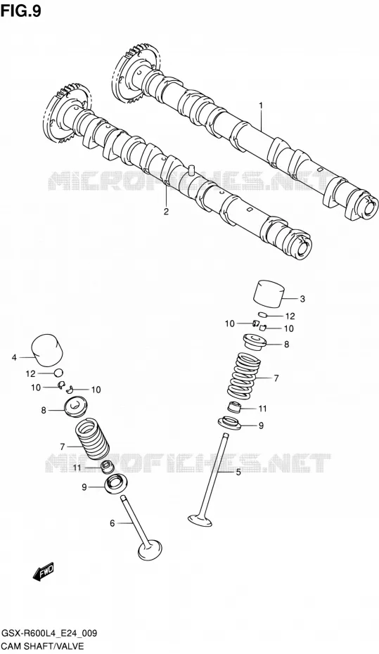 NOKKENAS - VALVES Suzuki MOTO 600 GSX-R 2014  GSX-R600 L4 (E24)