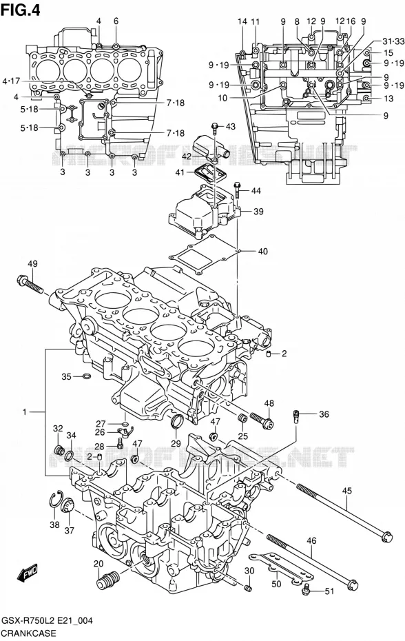 CASING Suzuki MOTO 750 GSX-R 2012  GSX-R750L2(E24)
