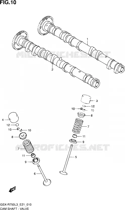 NOKKENAS - VALVES Suzuki MOTO 750 GSX-R 2013  GSX-R750 L3 (E21)