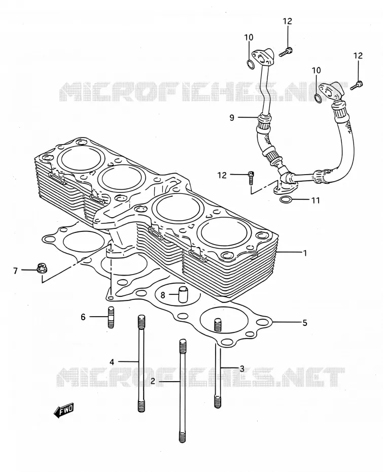 CILINDER Suzuki MOTO 750 GSX-R 1991  GSX-R750 M (E03,E28,E33)