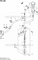 ACHTER HOOFDREMCILINDER voor Suzuki GSX-R 750 2012