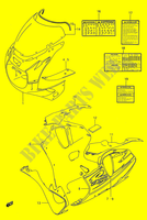 KUIP   ETIKETTEN (MODELE P 1TU) voor Suzuki GSX-R 750 1993