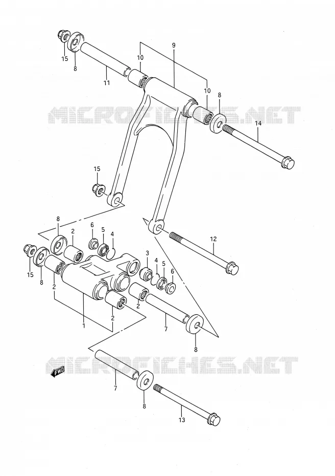 SCHOKBREKER AANEENSCHAKELING Suzuki MOTO 1100 GSX-F 1990  GSX1100F L (E03,E28,E33)