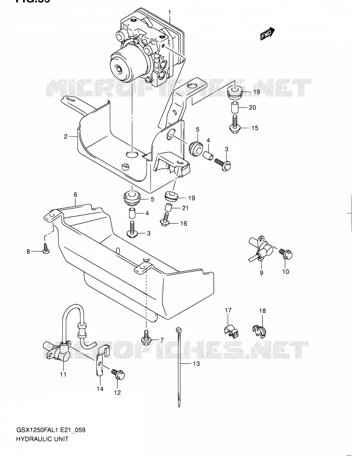 ABS Suzuki MOTO 1250 GSX-F 2011  GSX1250FAL1(E24)